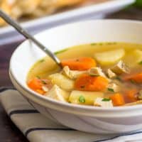 This homemade Chicken Peasant Soup is easy, fast, and delicious!