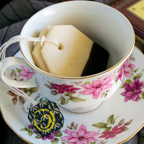 Tea Bag Cookies with Printable “Sherlock” Tea Tags and Bonus Recipe