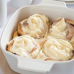 Easy Overnight Cinnamon Rolls for Two