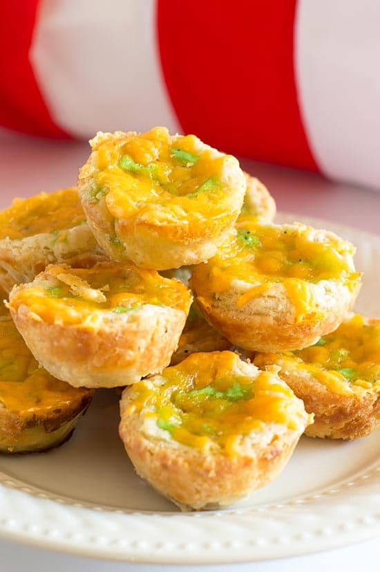 Green Eggs and Ham Mini Quiche - Green eggs, ham, and cheddar cheese in a buttermilk crust make a fun and delicious tribute to one of Dr. Seuss' most beloved works. So tasty you might not want to share them with the kids! Recipe includes nutritional information and freezer instructions. From BakingMischief.com