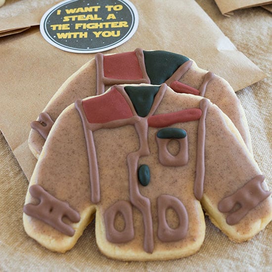 Poe’s Jacket Star Wars Cookies with Printable Stickers