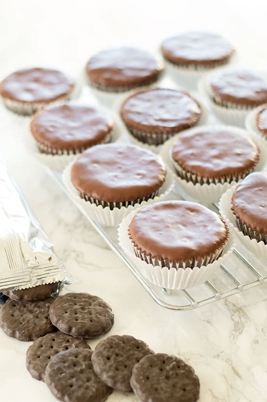 Thin Mint Cupcakes are a delicious and easy cupcake version of the most popular Girl Scout Cookie. From BakingMischief.com