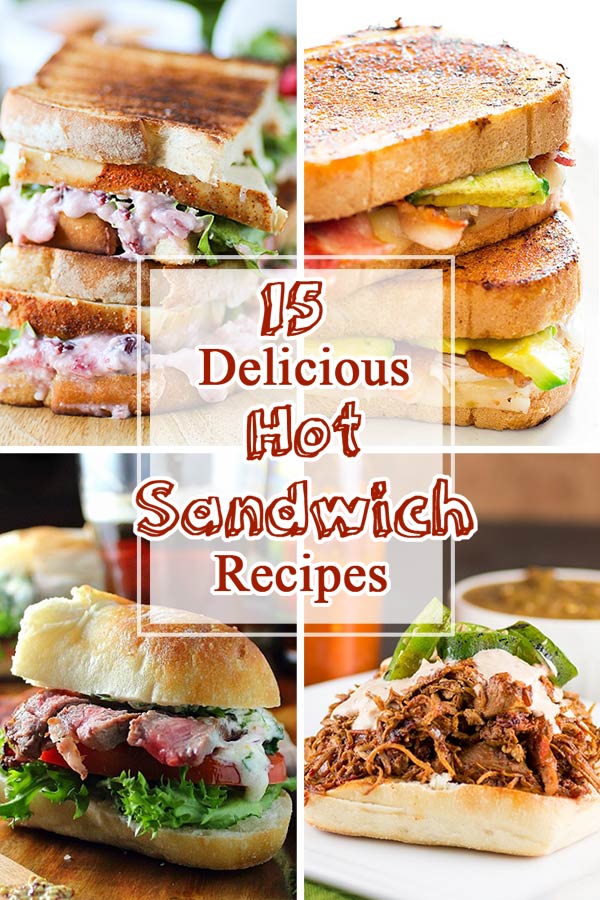 A round up of 24 delicious hot sandwiches, including beef, poultry, and vegetarian recipes! From BakingMischief.com