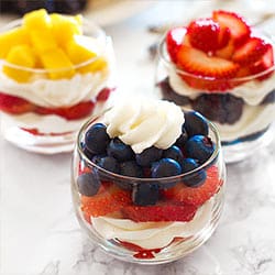 Captain America: Civil War Cheesecake Parfaits