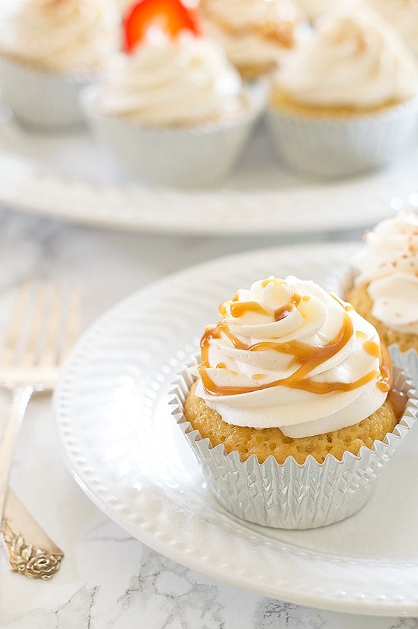 Everyone I've shared them with LOVES these Kahlua Tres Leches Cupcakes. They are super fun and simple to make!