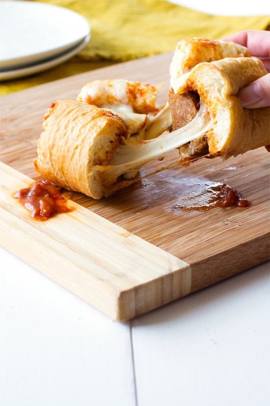 A round up of 24 delicious hot sandwiches, including beef, poultry, and vegetarian recipes! From BakingMischief.com