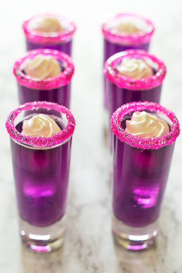 Jello shots with a major flavor upgrade. Candy-sweet and topped with triple sec whipped cream, you'll actually want to savor these shots! Recipe includes nutritional information. From BakingMischief.com