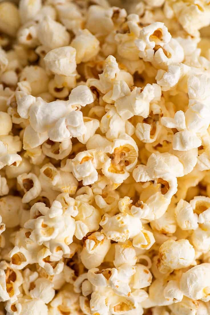 Close photo of kettle corn.