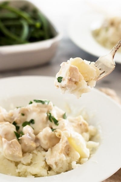 Creamed Turkey for Two