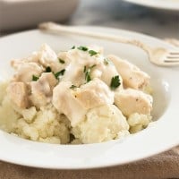 Creamed turkey (or creamed chicken) is a simple weeknight dinner that can be made with leftover turkey or chicken. It's pure comfort food and completely delicious. Recipe includes nutritional information. From BakingMischief.com