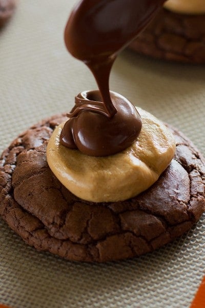 Small-batch Buckeye Brownie Cookies