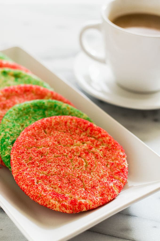 Small-batch Giant Christmas Cookies on a white plate.