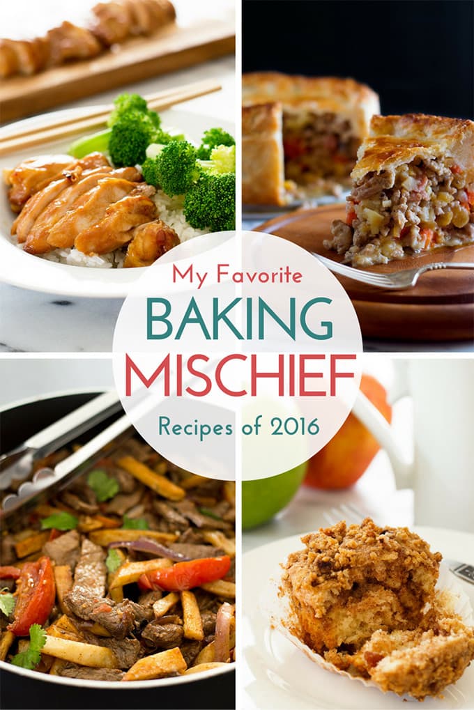 My top 10 favorite BakingMischief.com recipe posts of 2016.