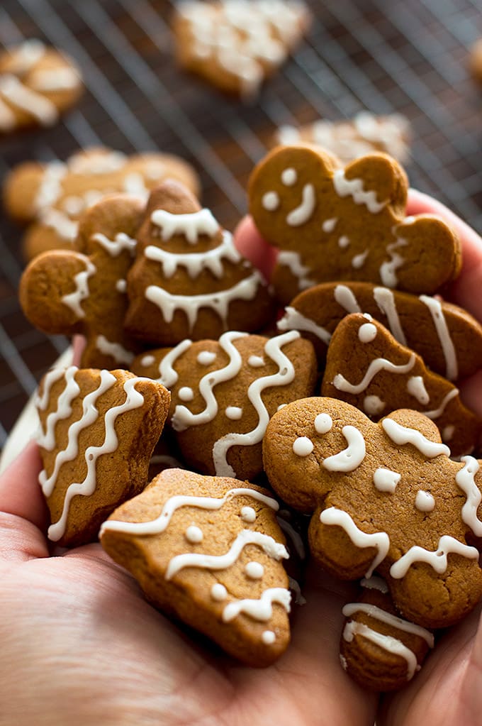 A handful of small-batch gingerbread cookies.