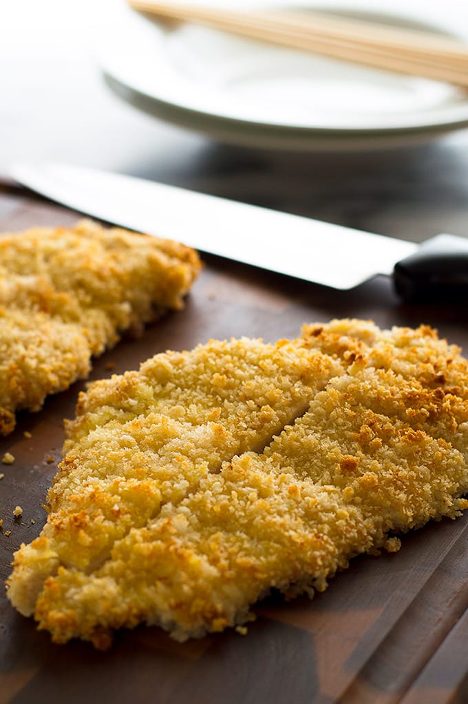 Baked Chicken Katsu is a fast, easy dinner. From BakingMischief.com