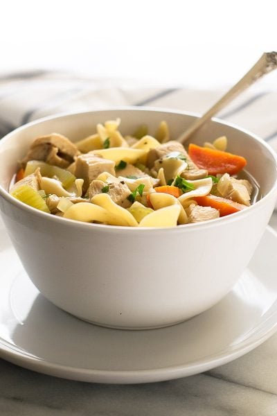 Easy Chicken Noodle Soup for One