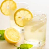 This Homemade Lemonade for Two couldn't be easier to make and is everything summer lemonade should be, bright, crisp, sweet, and just the perfect level of tart.