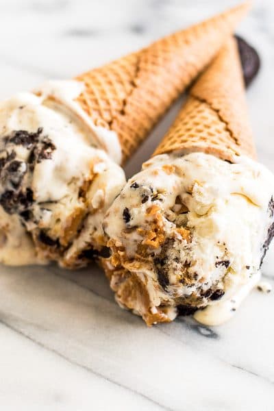 No-churn Peanut Butter Oreo Ice Cream