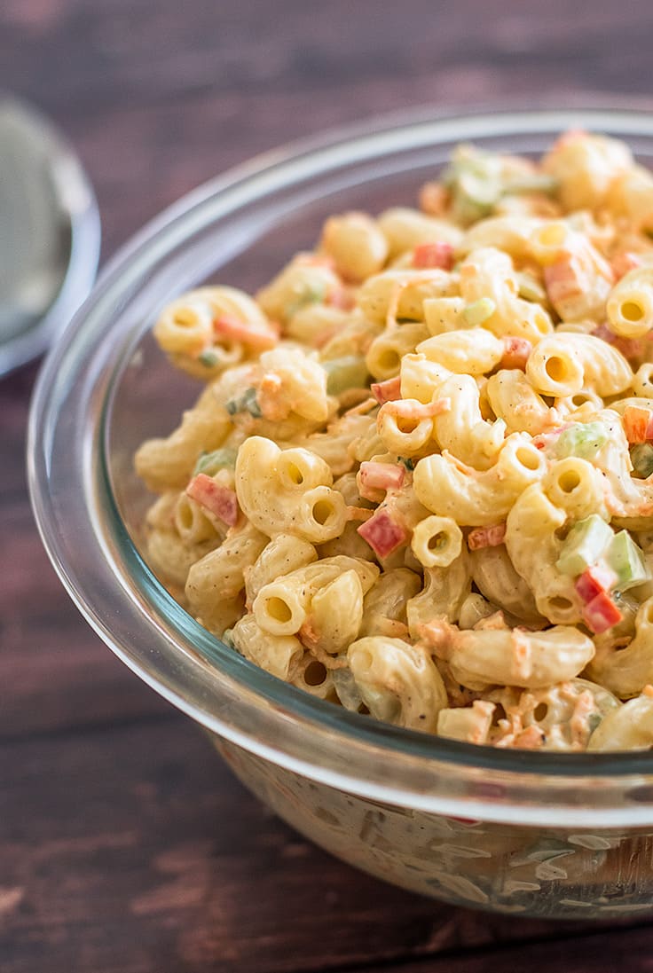 This Small Macaroni Salad is the BEST pasta salad in the world!