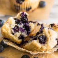 These Small-batch Blueberry Muffins are fabulous little muffins. They are soft and moist, with lots of blueberries and just a hint of lemon in the batter.