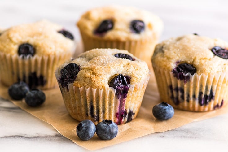 This Small-batch Blueberry Muffins recipe will make just four hearty muffins, perfect for you and someone special.