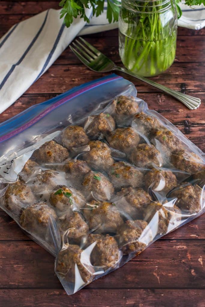 Freezer Meatballs make an easy and delicious dinner!