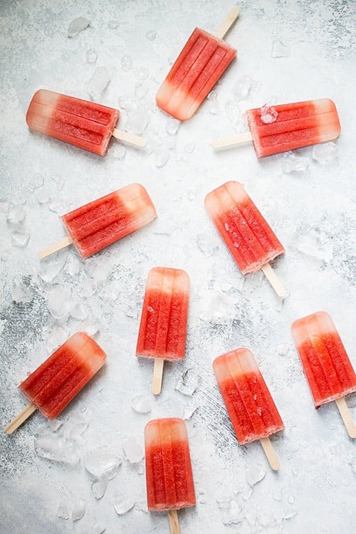 Watermelon Margarita Popsicles from Salt and Lavender - My favorite popsicle tips and tricks plus some of the best popsicle recipes on the internet!