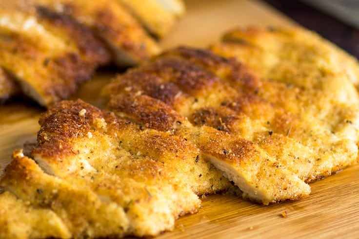 This Easy Chicken in Cream Sauce for Two is a perfect dinner for special occasions because it looks fabulous and fancy on a plate, but is very simple to make. | #Chicken | #ChickenDinner | #DinnerForTwo |