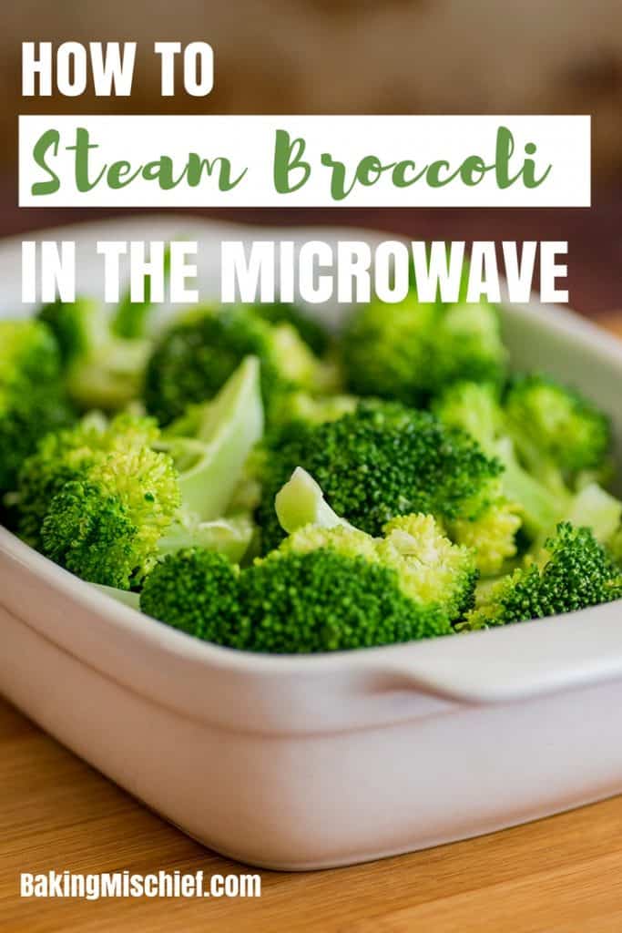 How to Steam Broccoli in the Microwave, a quick step by step tutorial. | #CookingTutorial | #Broccoli | #SideDish |