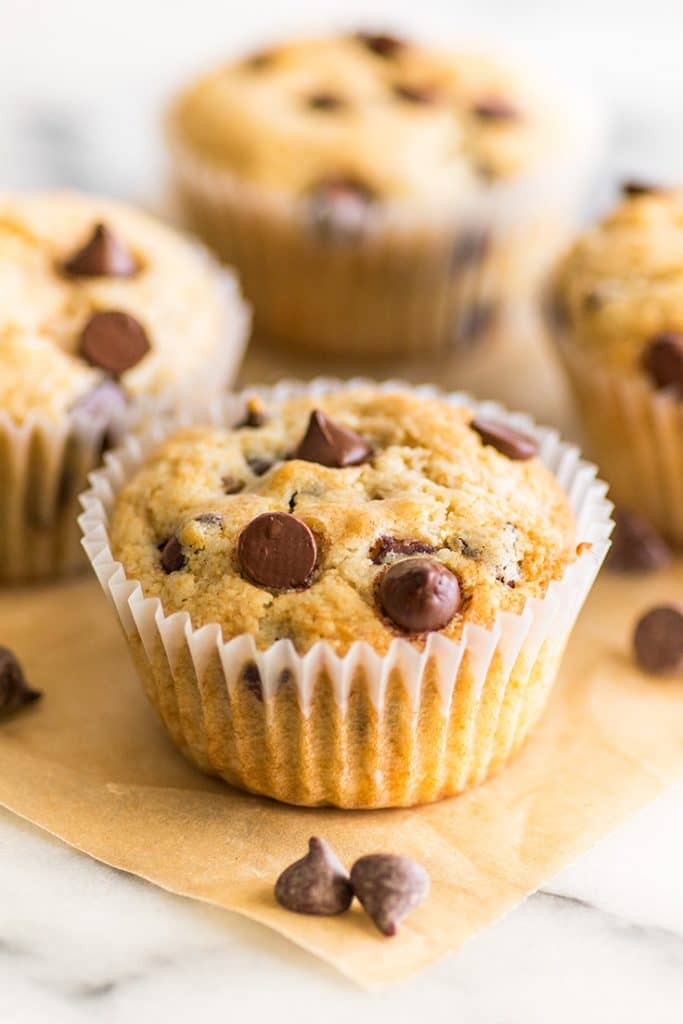 Eating one of these Small-batch Chocolate Chip Muffins for breakfast with a cup of coffee makes even the busiest morning feel just a little bit indulgent and special.