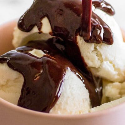 With two ingredients and thirty seconds, you can make this decadent Easy Chocolate Sauce, perfect for serving over ice cream, brownies, and whatever else your heart desires.