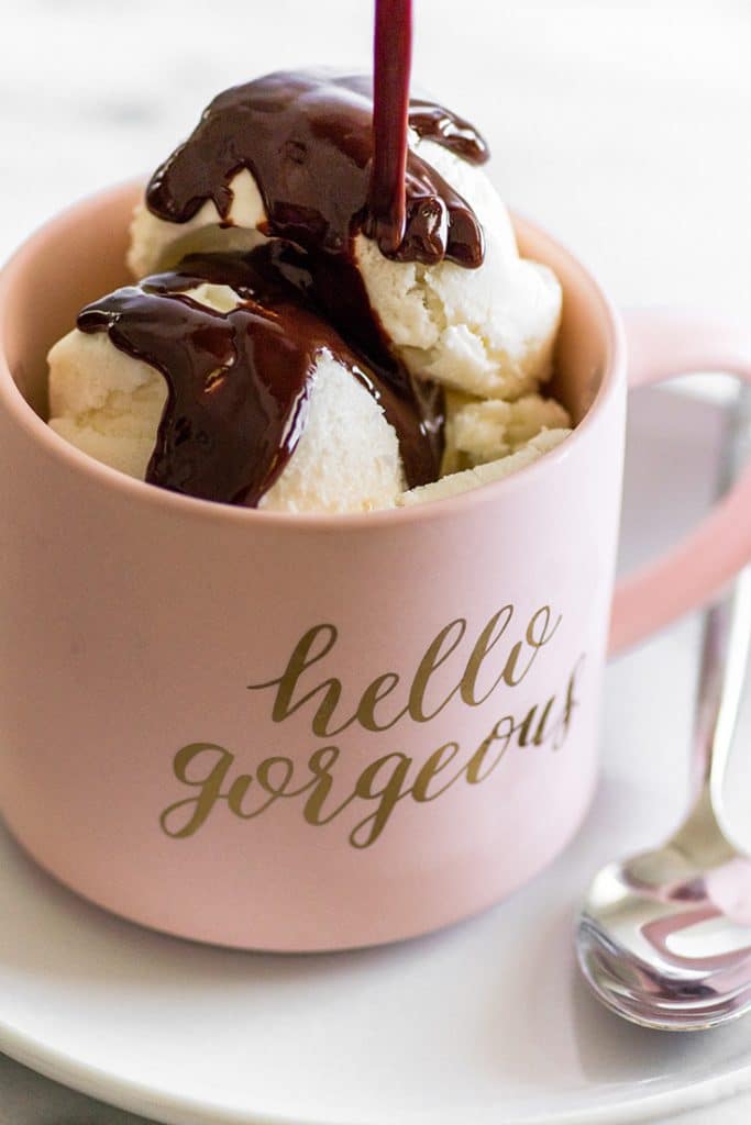 It doesn't get easier than this 2-ingredient, 30-second Easy Chocolate Sauce.