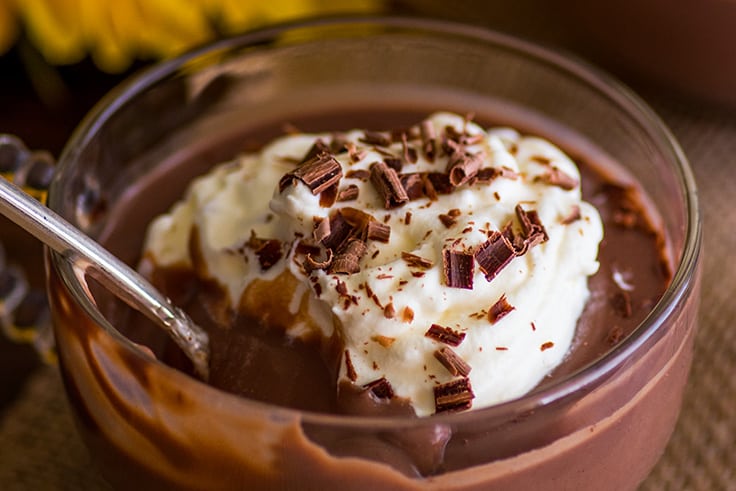 This Chocolate Pudding for Two is absolutely indulgent and decadent and one of the easiest things in the world to make. | #chocolate | #dessert | #dessertfortwo | #pudding |