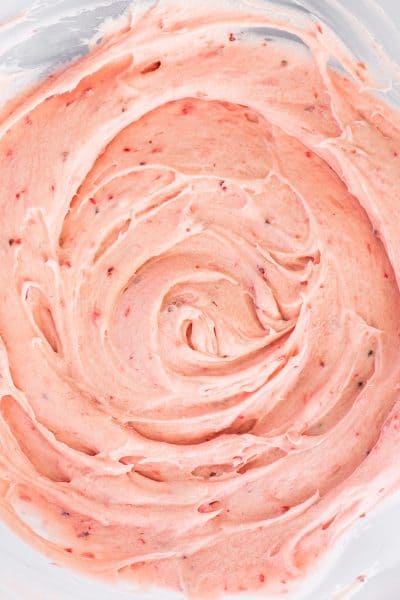 Small-batch Strawberry Frosting Made With Fresh Strawberries