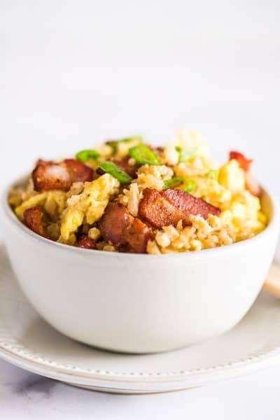Quick Keto Fried “Rice” (Cauliflower Fried Rice)