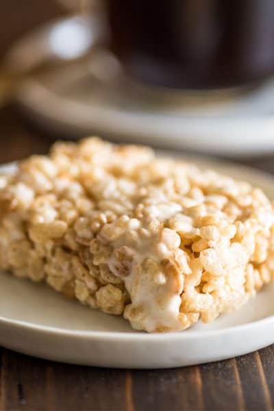 Single-serve Rice Krispie Treat in the Microwave