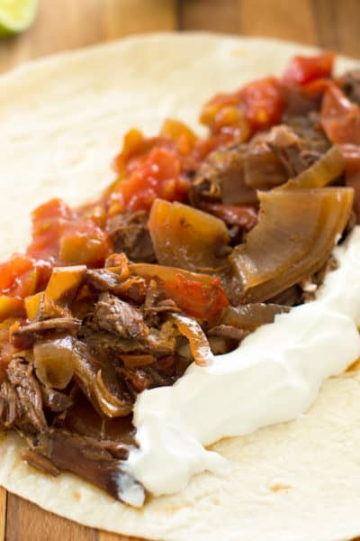 Easy Slow Cooker Beef Fajitas for Two