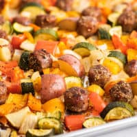 Sheet Pan Sausage and Veggies