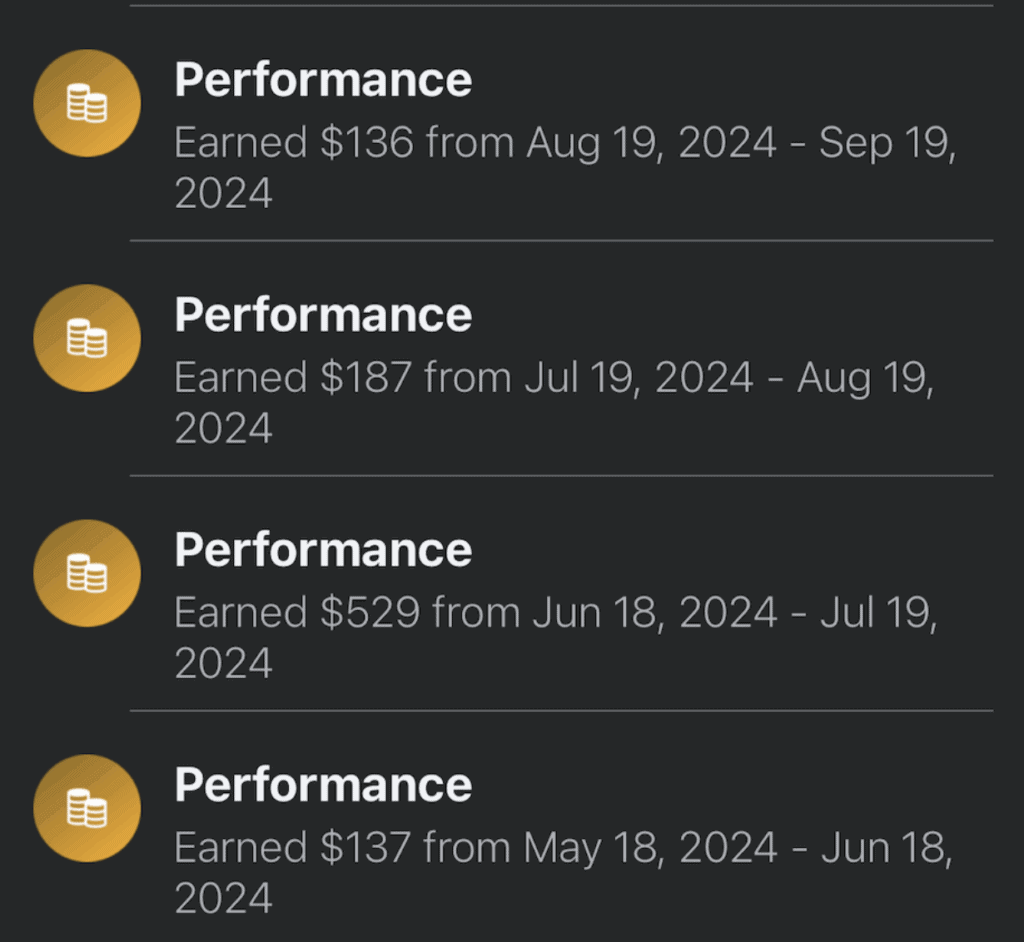 My first payout from Facebook.